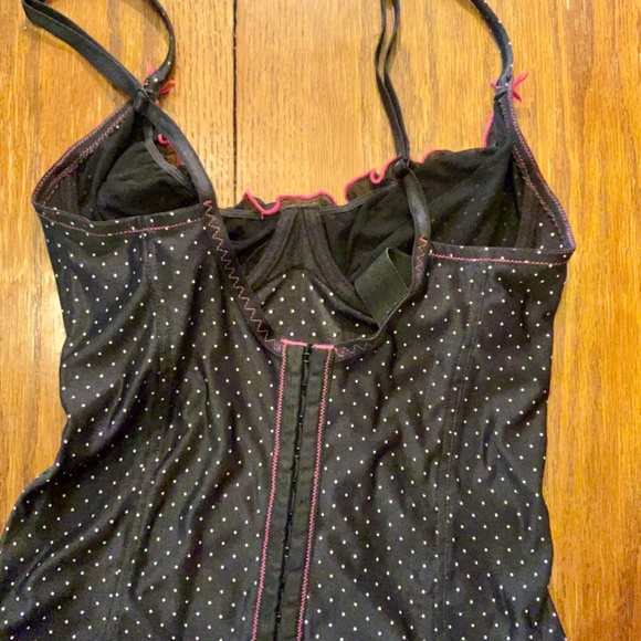 Victoria’s Secret Polka Dot Satin Top sz 34/B - Picture 4 of 5